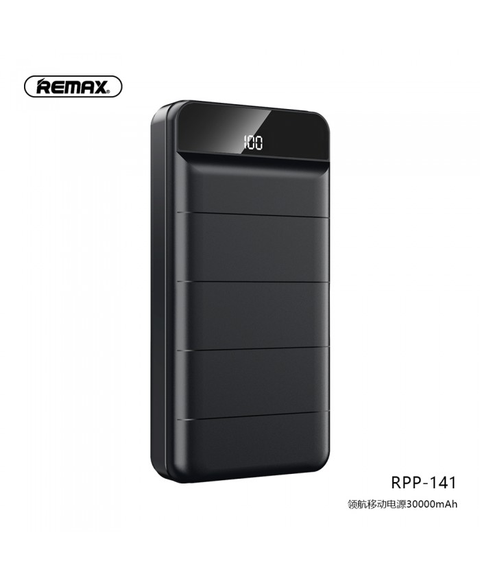 REMAX 30000mAh Leader  Multiple Input & Out Put PowerBank RPP-141 With Digital Display
